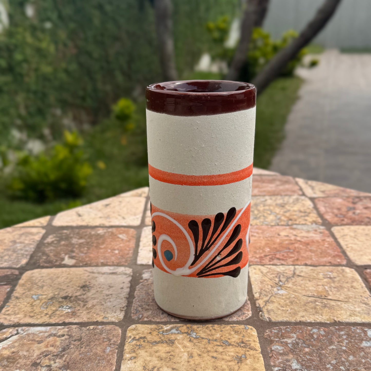 Mexican ceramic clay Tumbler/cup | Handmade in Mexico | Kitchen | Sets of 5, 10, 15, and 20 available! | Perfect for parties and weddings