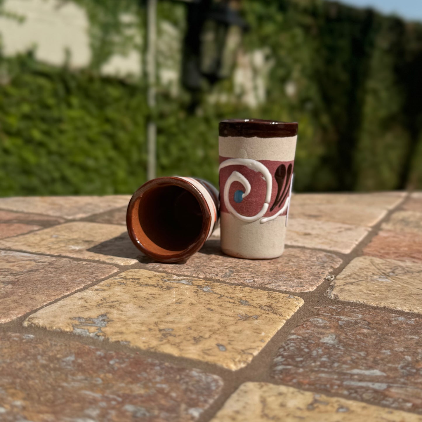 Mexican Ceramic shot glasses | Tequileros | Handmade in Mexico | Set of 5, 10, 15, and 20 available | Quinceanera, wedding, and party favors