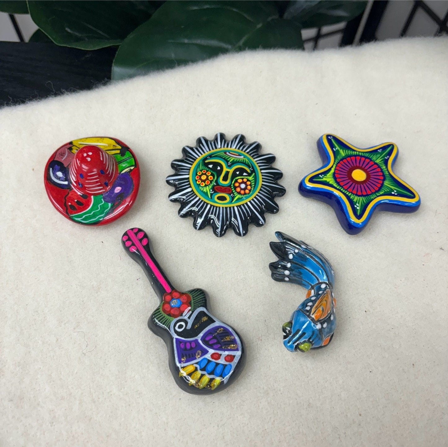 Mexican Talavera Fridge Magnet Cute Authentic Gift Hand Made and Painted! Housewarming party gift