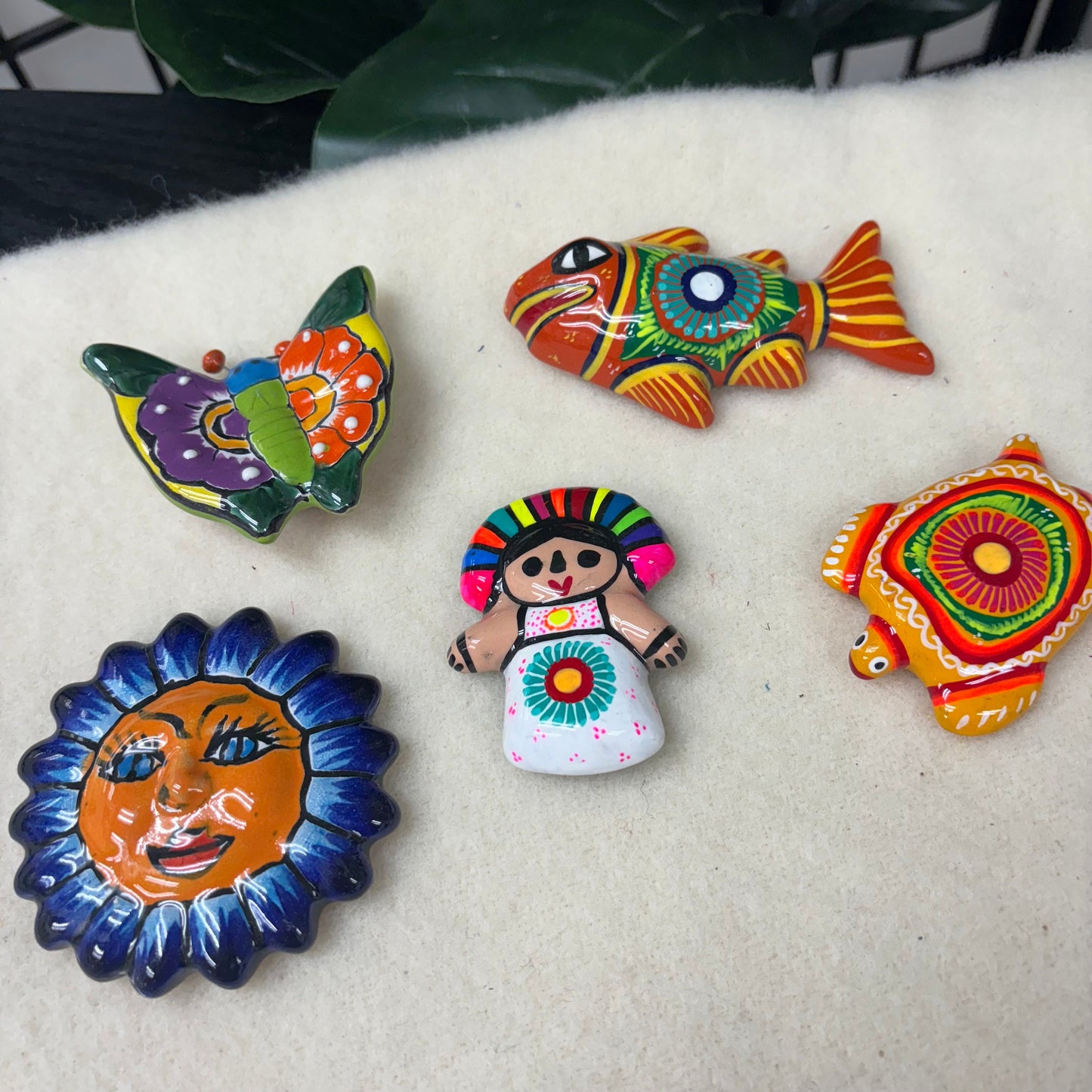 Mexican Talavera Fridge Magnet Cute Authentic Gift Hand Made and Painted! Housewarming party gift