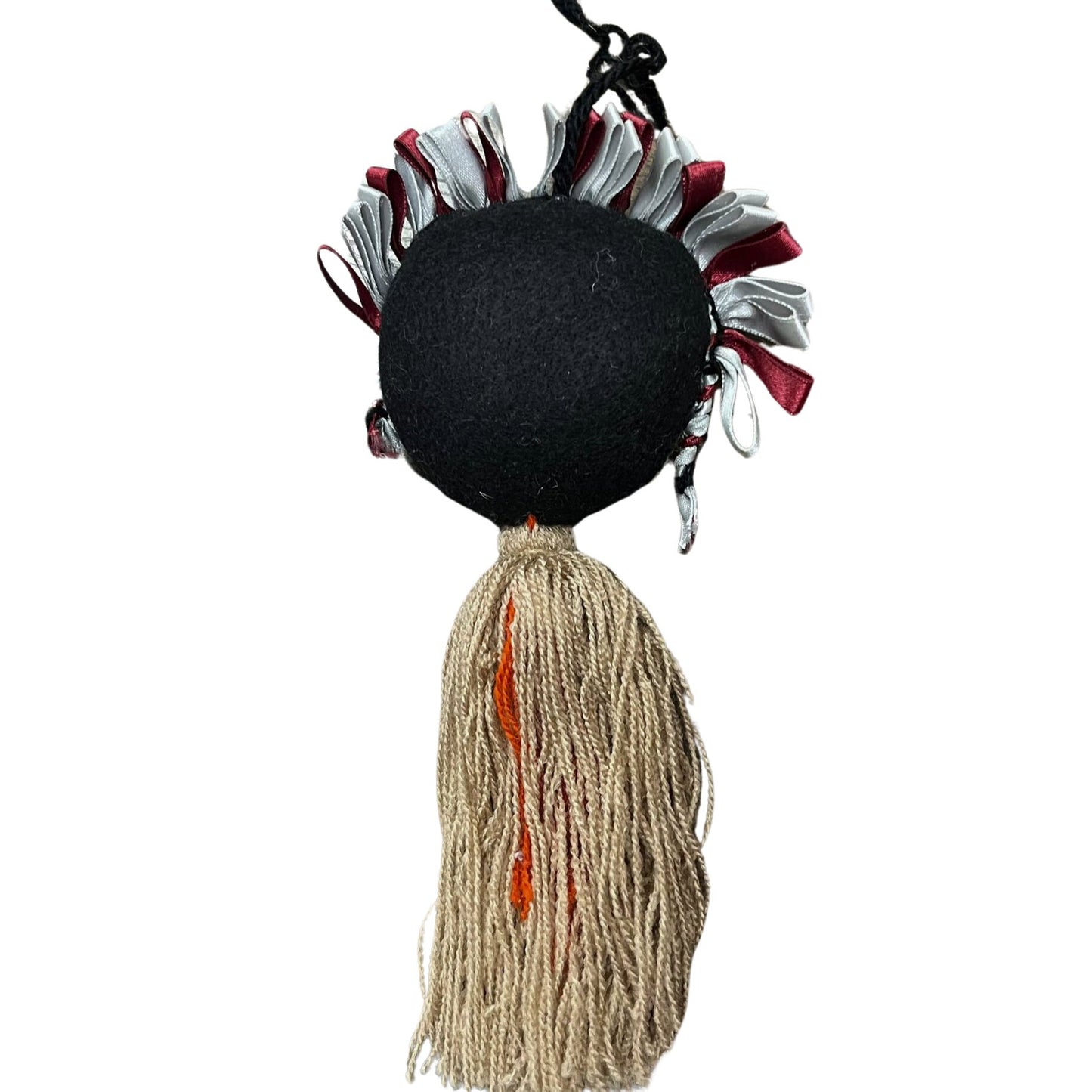 Made in Mexico Frida Inspired Tassel Pom Pom Windshield Hanger Car Charm Rearview Mirror