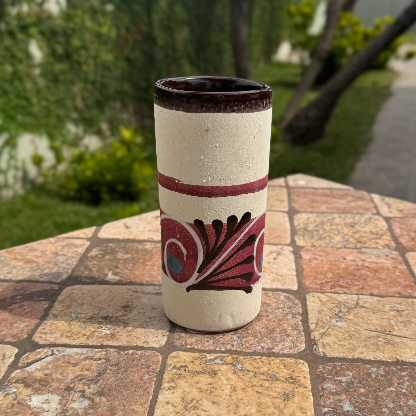 Mexican ceramic clay Tumbler/cup | Handmade in Mexico | Kitchen | Sets of 5, 10, 15, and 20 available! | Perfect for parties and weddings