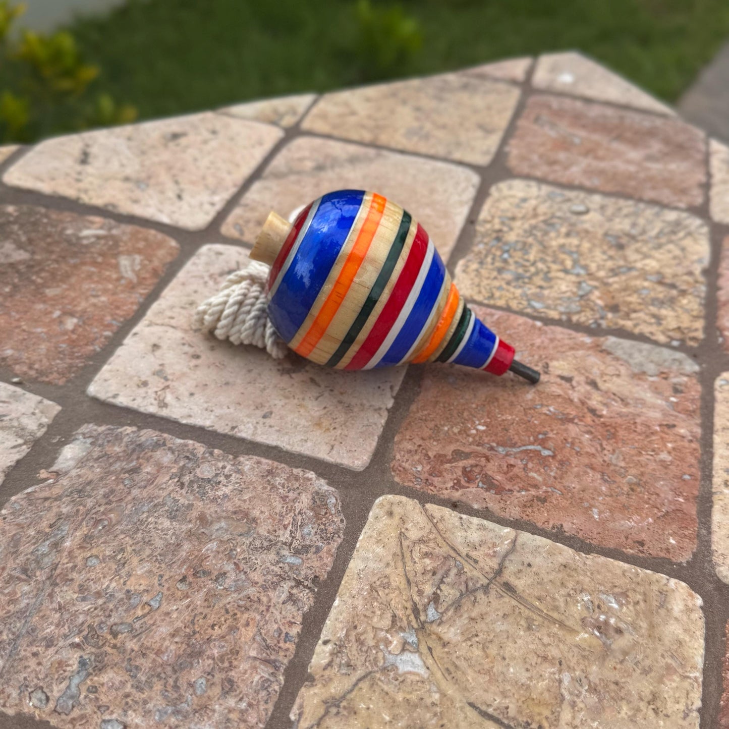 Handmade Mexican Trompo | Classic wooden spinning toy | Gift and party favors | Toys for kids | Sets of 5, 10, 15, and 20 available!
