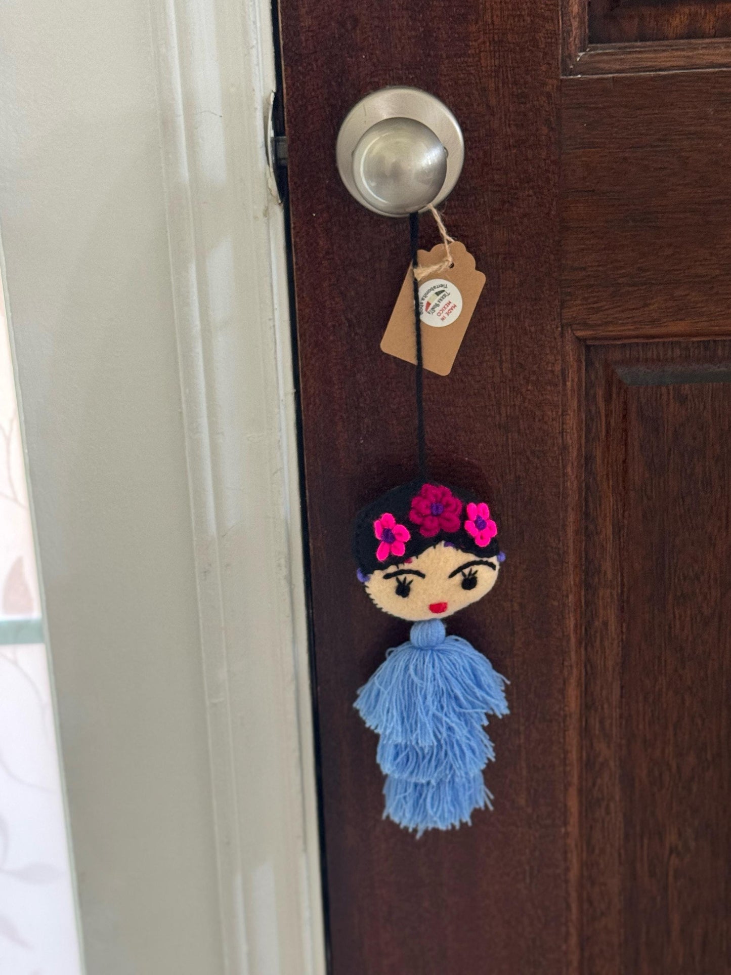 Frida Kahlo inspired hanging car tassel | Handmade in Mexico | Car accessory | Bag tassel | Decor | Sets of 5, 10, 15, and 20 available!