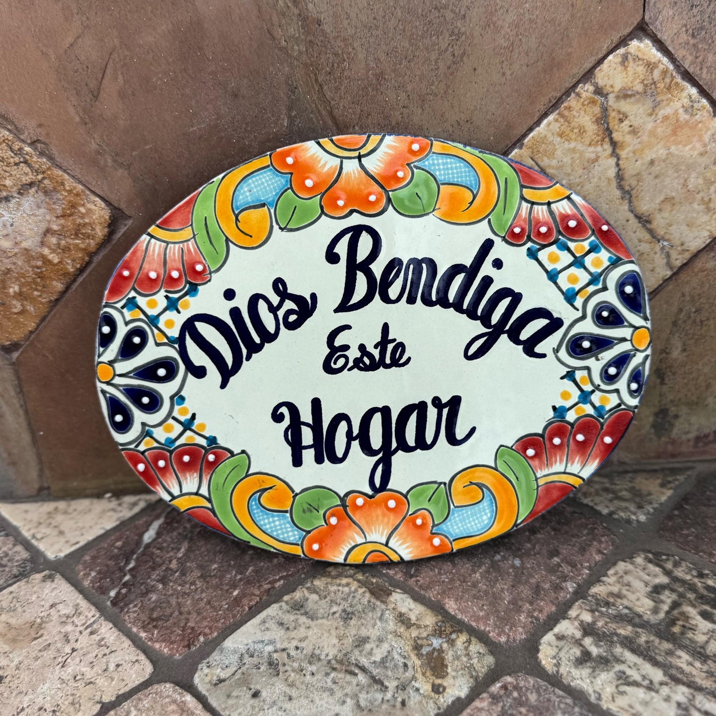 Pottery Welcome signs | Handmade in Mexico | Hanging wall decor | God bless you signs
