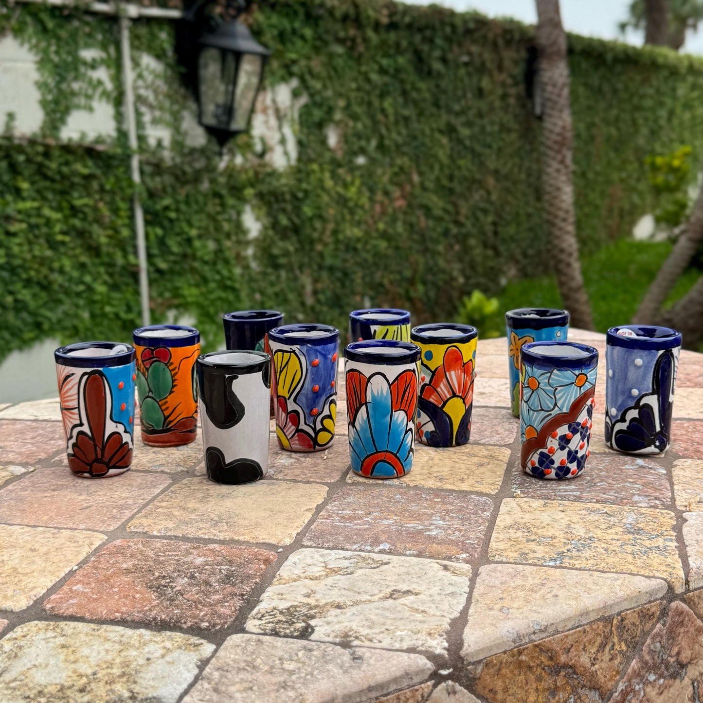Mexican Talavera shot glasses | Handmade in Mexico | Party favors | Sets of 5,10,15,20, and more available!