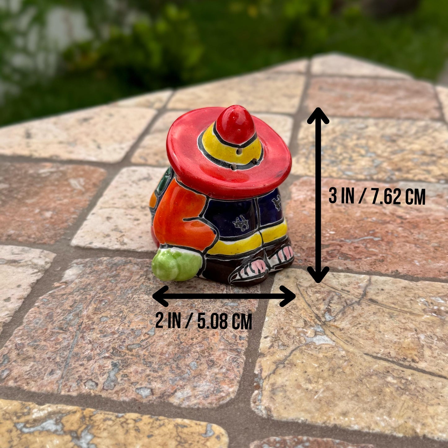 Salt and Pepper Rancherito Shaker | Handmade in Mexico | Talavera colorful design | Kitchen decor