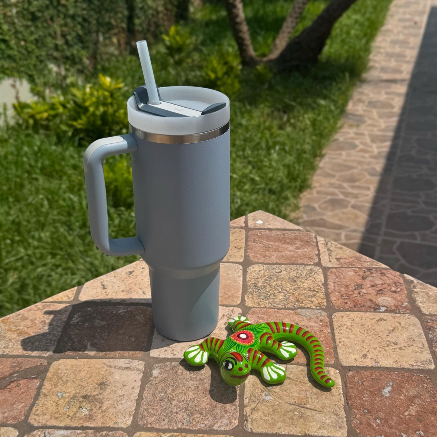 Talavera Clay Lizard | Handmade and hand-painted in Mexico | Wall art | Yard decor
