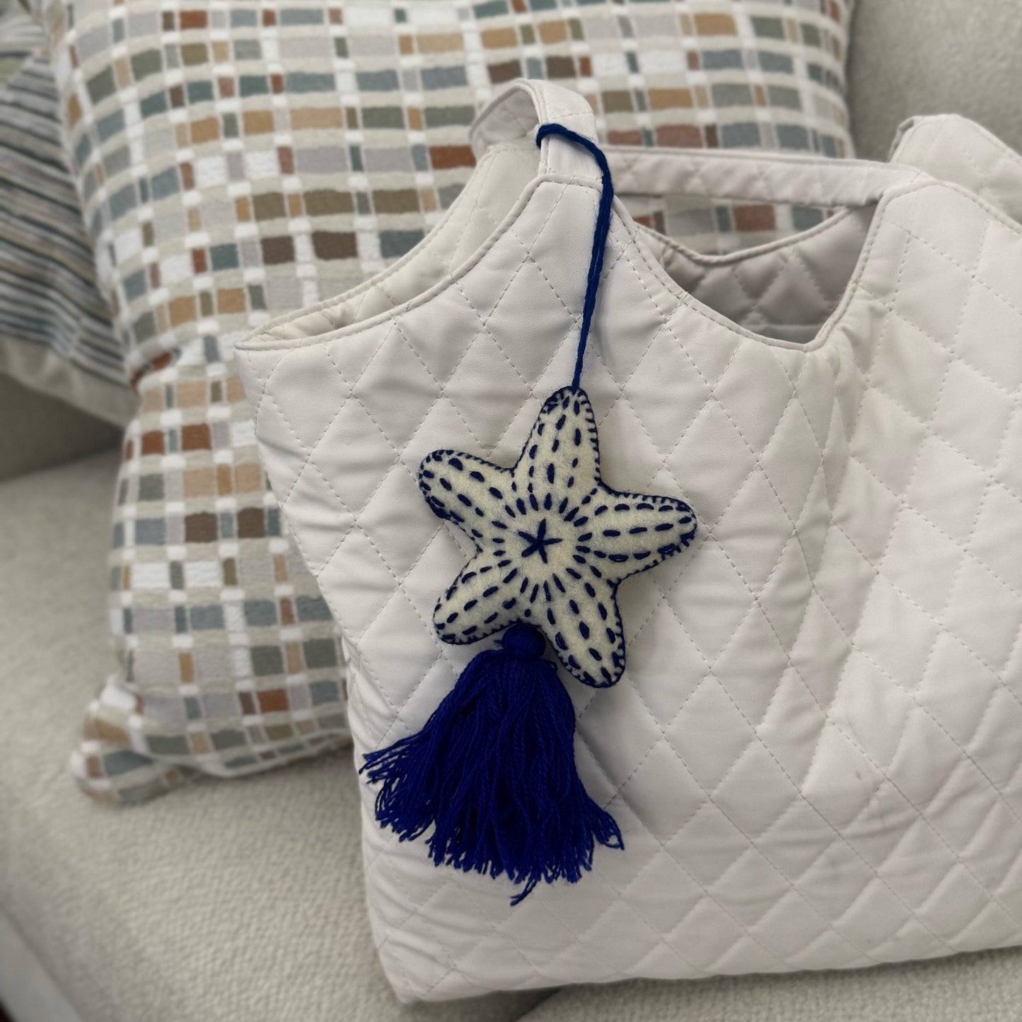 Hanging star tassel | Handmade in Mexico | Car, bag, or purse charm | Car accessory | Sets of 5, 10, 15, and 20 available!