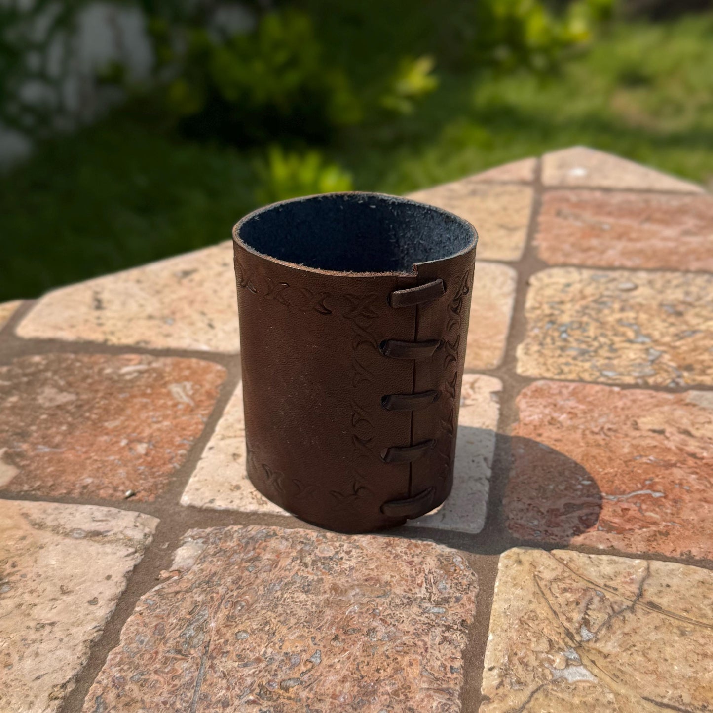 Leather can holder | handcrafted in Mexico | can cozies | Beverage holder