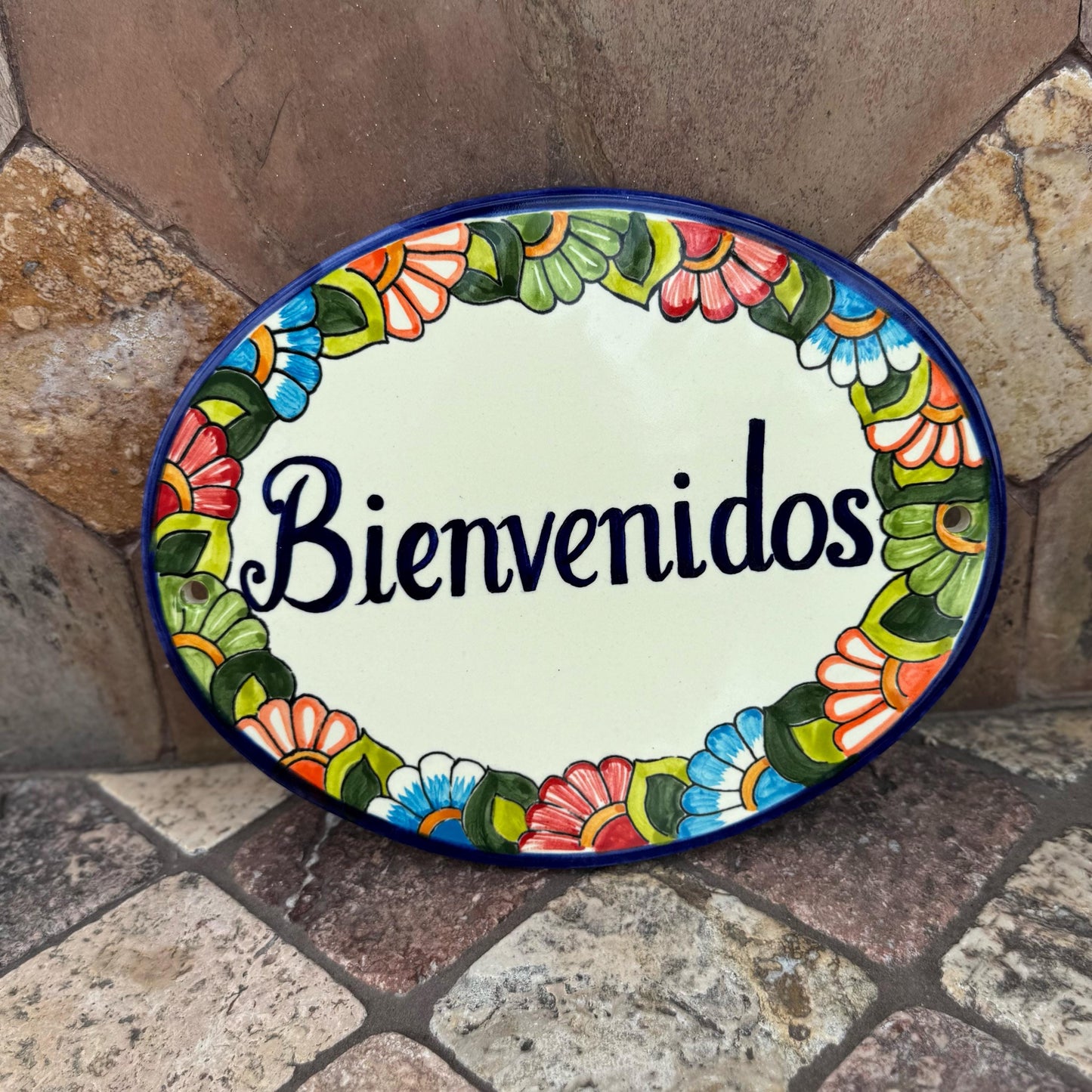 Pottery Welcome signs | Handmade in Mexico | Hanging wall decor | God bless you signs