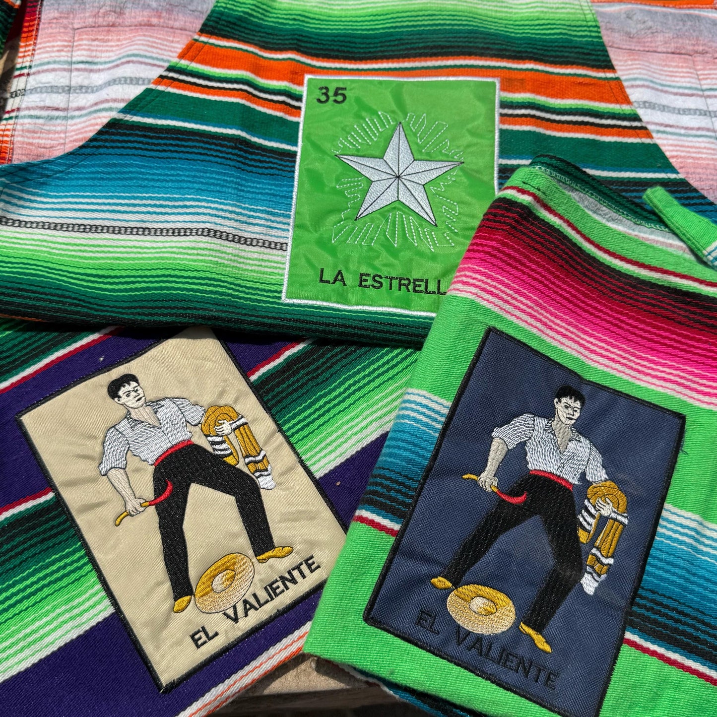 Mexican Loteria inspired style aprons | Handmade in Mexico | Kitchen decor | Cooking decor