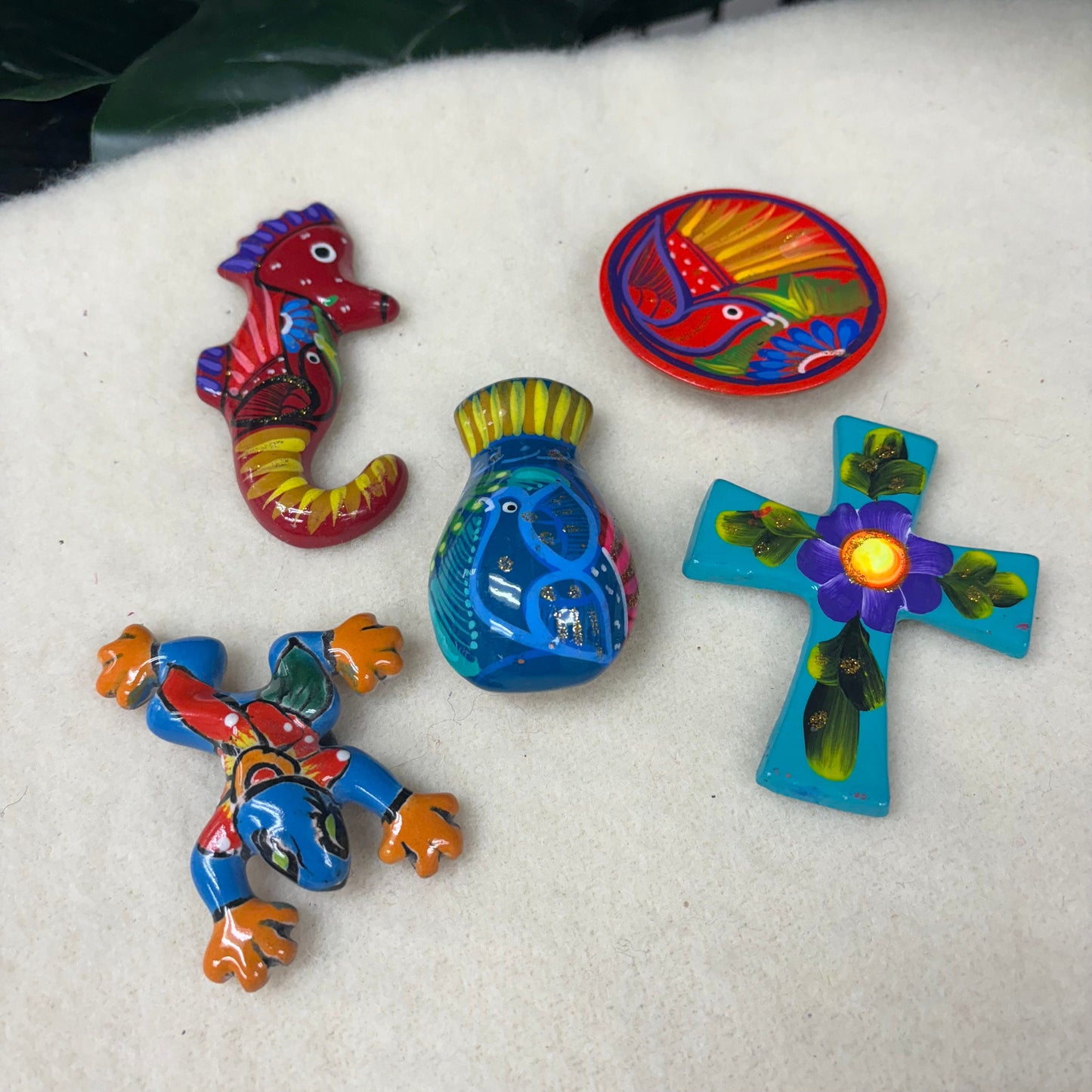 Mexican Talavera Fridge Magnet Cute Authentic Gift Hand Made and Painted! Housewarming party gift