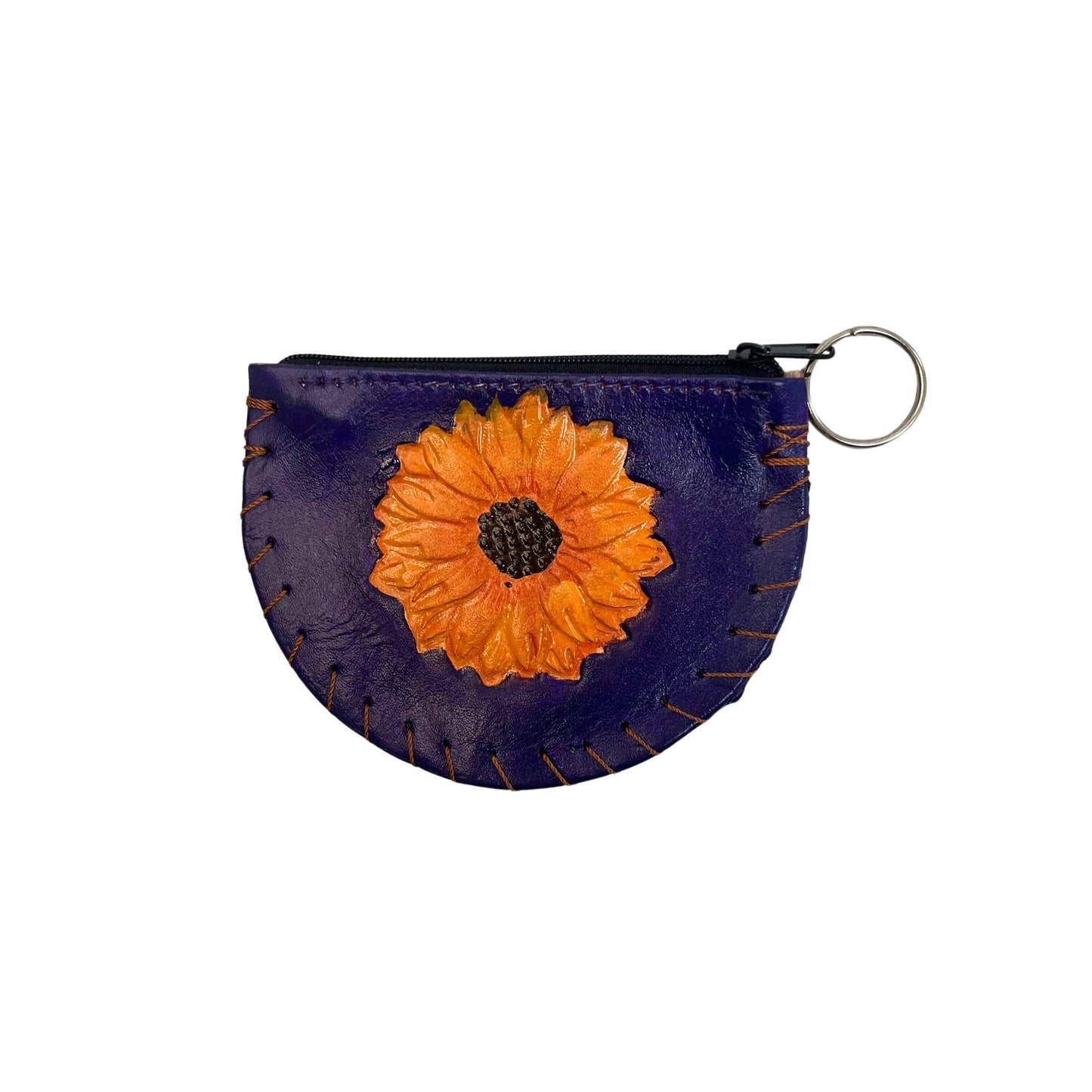 Frida Kahlo Inspired & Floral Coin Authentic Leather Purses Unique Designs! 5 Inches