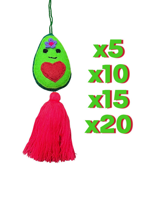 Set of Mexican Fruta Tassel Windshield Hanger (5,10,15,20) Colorful and Bright Wedding and Quince√±era Party Favor