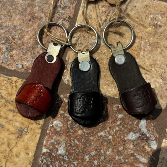 Leather Sandal "Chancla " Keychain | Handmade in Mexico | Western themed | Gift