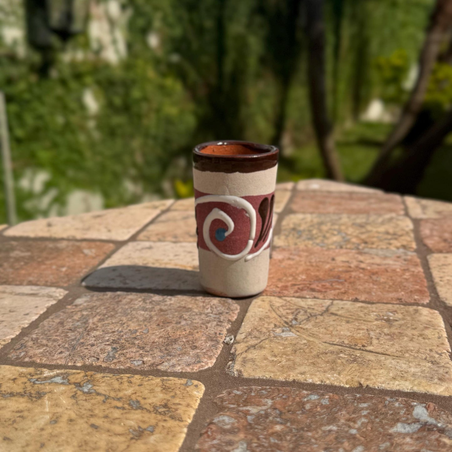 Mexican Ceramic shot glasses | Tequileros | Handmade in Mexico | Set of 5, 10, 15, and 20 available | Quinceanera, wedding, and party favors