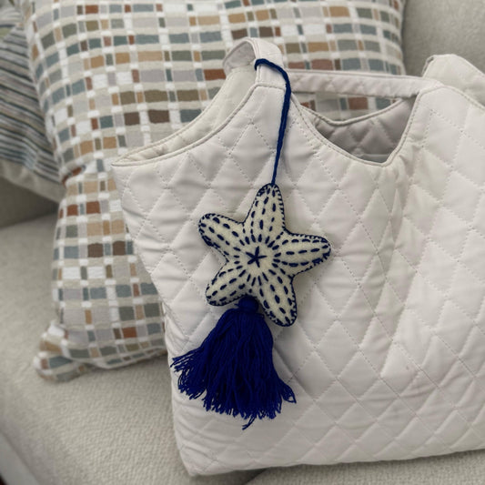 Hanging star tassel | Handmade in Mexico | Car, bag, or purse charm | Car accessory | Sets of 5, 10, 15, and 20 available!